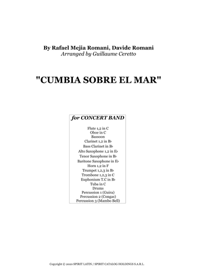 Cumbia Sobre El Mar (arr. Guillaume Ceretto)