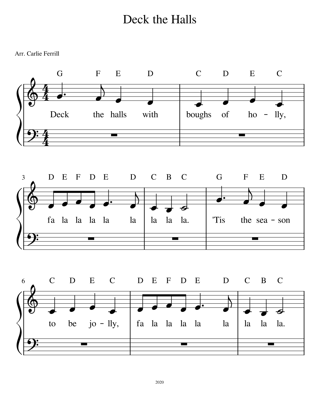 Deck the Halls (arr. Carlie Babin)