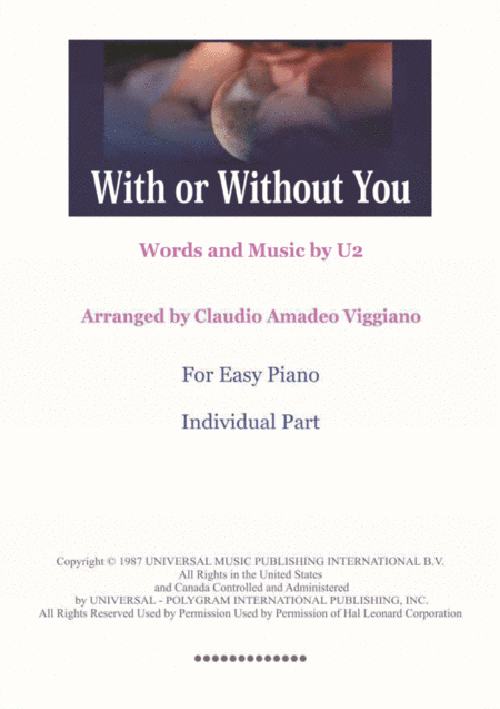 With Or Without You (arr. Claudio Amadeo Viggiano)