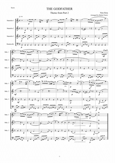 Godfather II (arr. Bulent Yazici)