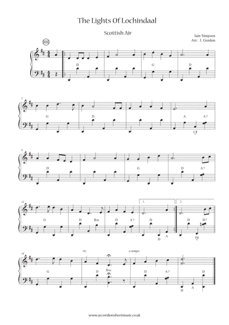 The Lights Of Lochindaal (arr. Julia Gordon)