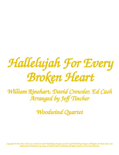 Hallelujah For Every Broken Heart (arr. Jeff Tincher)