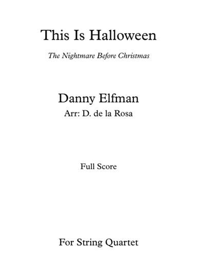 This Is Halloween (arr. Daniel de la Rosa Oliva)