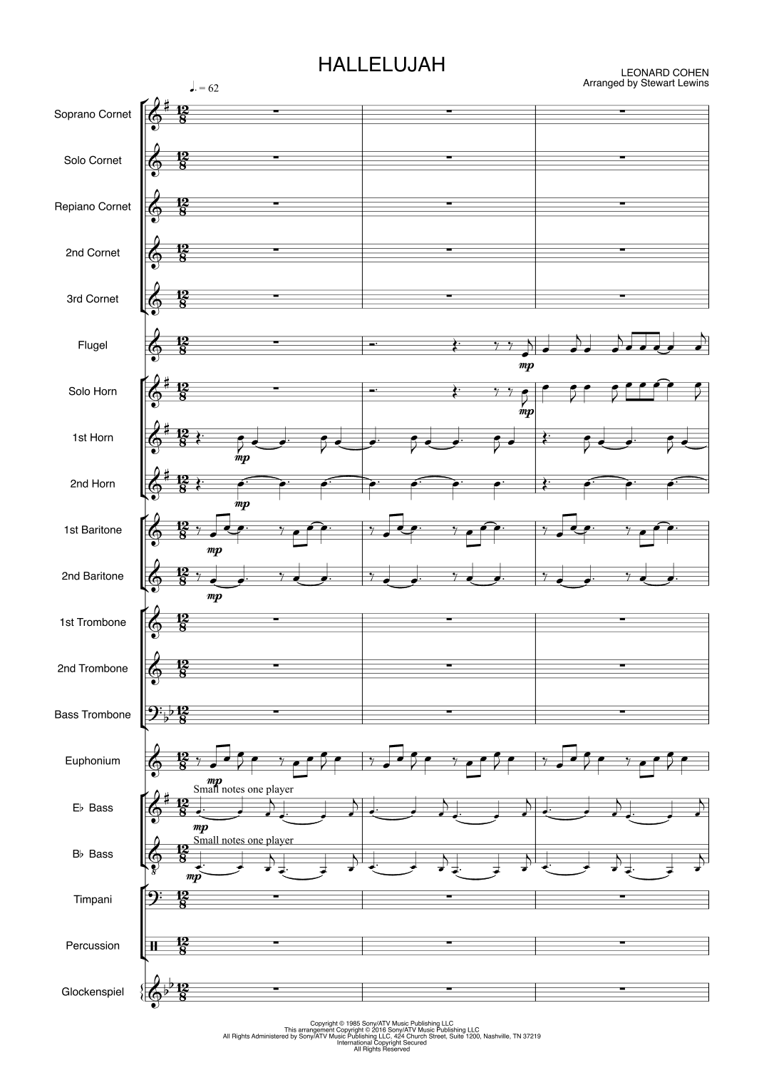 Hallelujah (arr. Stewart Lewins)