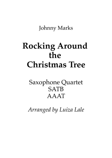 Rockin' Around The Christmas Tree (arr. Luiza Lale)