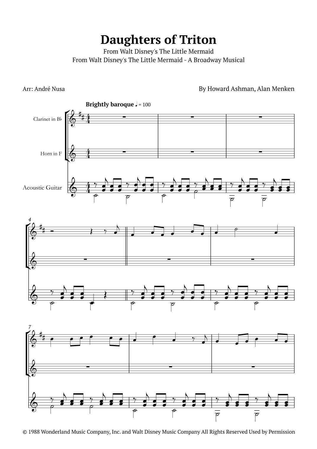 Daughters Of Triton (arr. André Nusa)