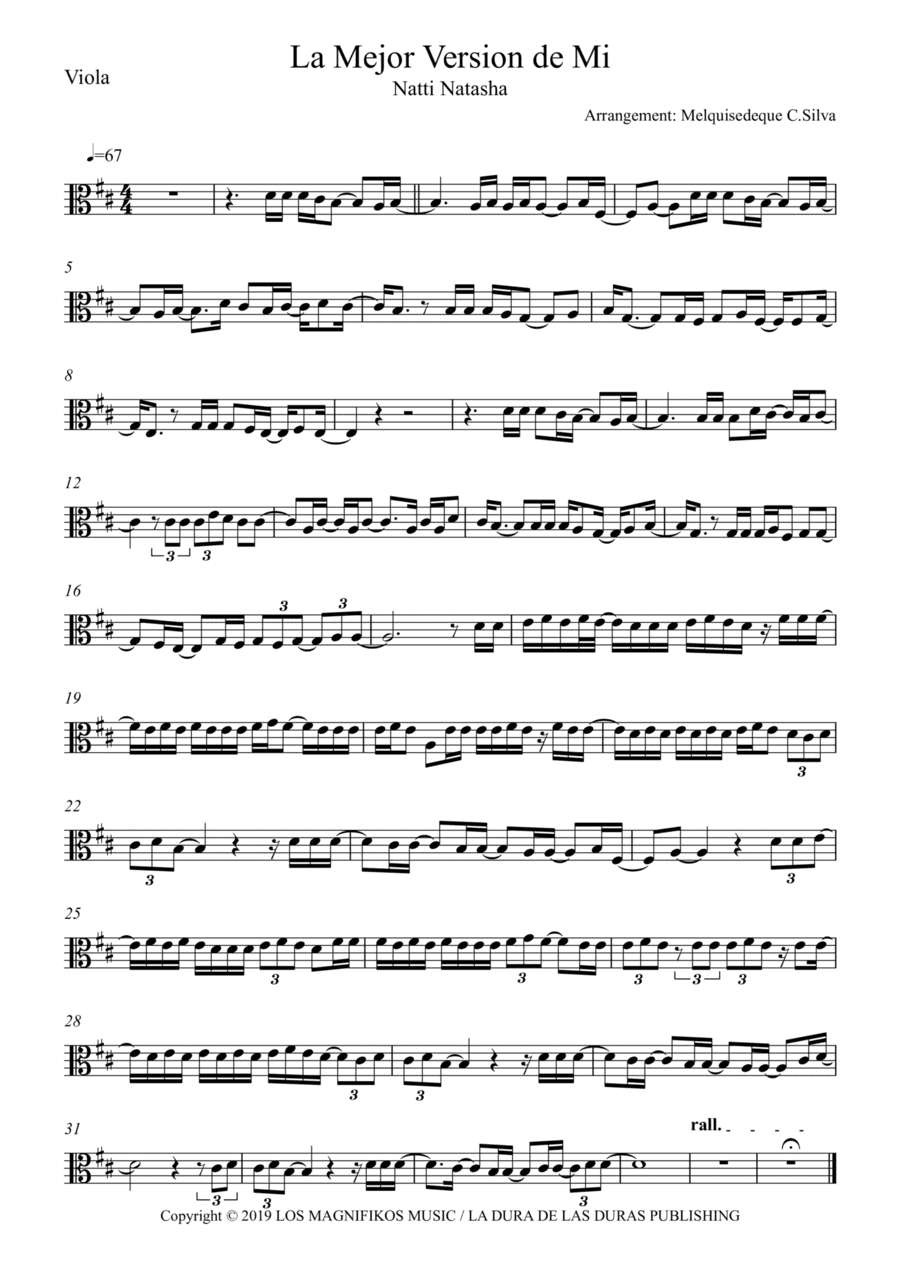 La Mejor Version De Mi (arr. Melquisedeque C.Silva)