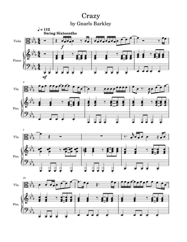 Crazy (arr. Anya Alston)