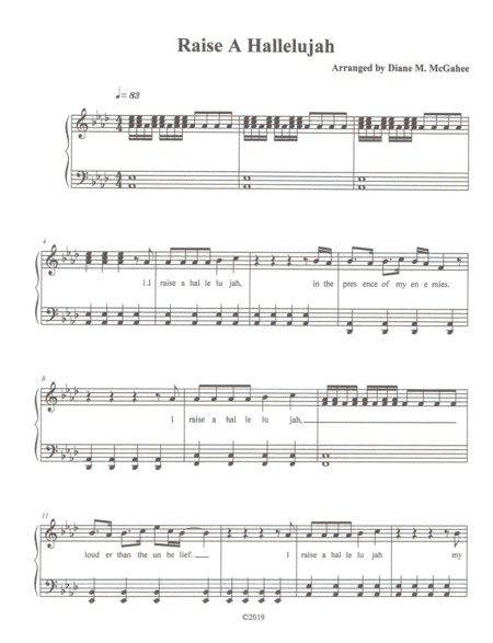 Raise A Hallelujah (arr. Diane M. McGahee)