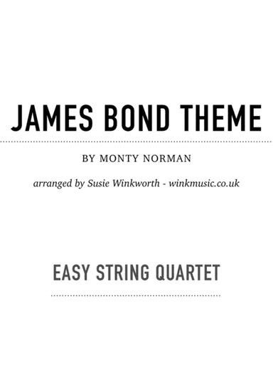 James Bond Theme (arr. Susie Winkworth winkmusic.co.uk)