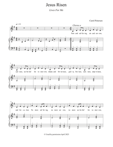 Jesus Risen (Lives For Me)