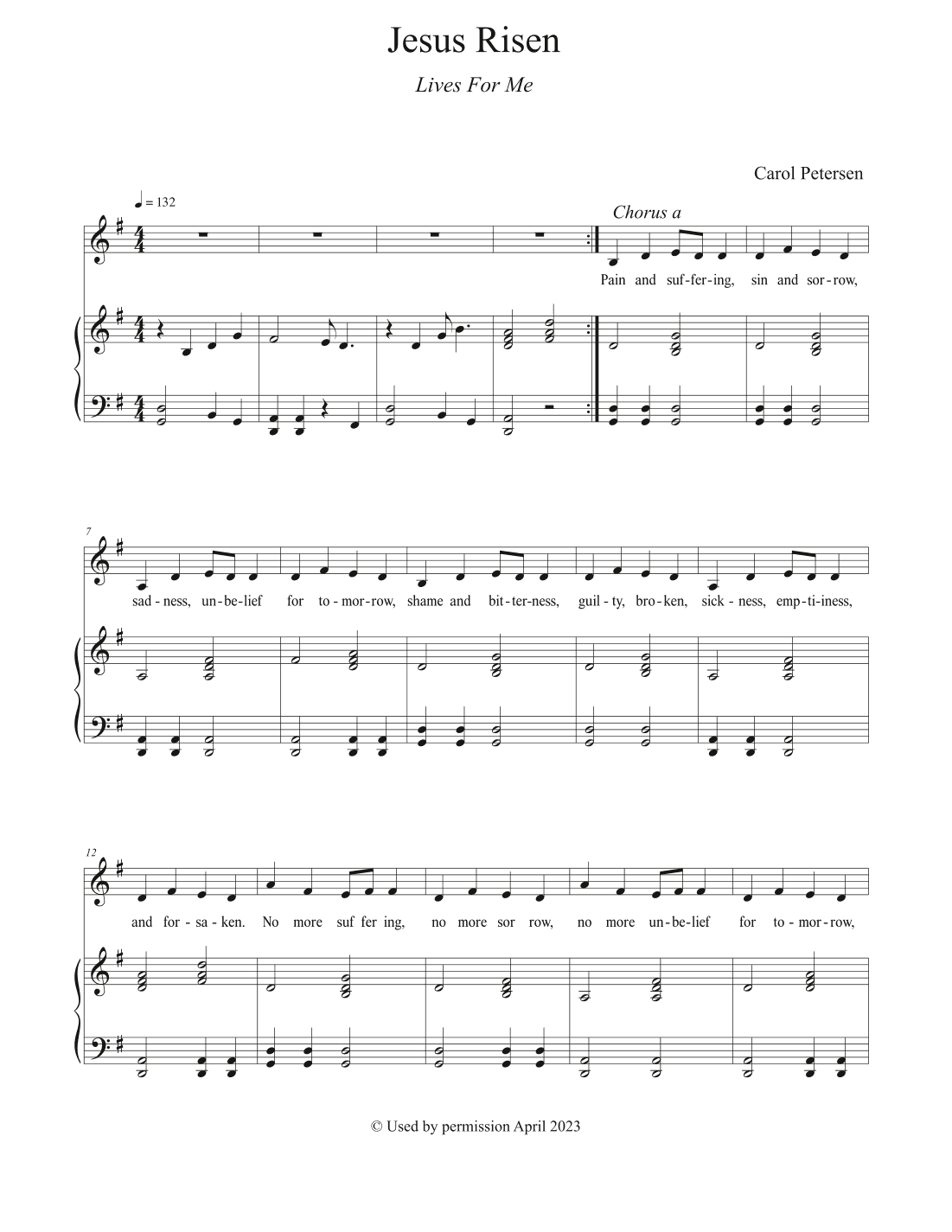 Jesus Risen (Lives For Me)