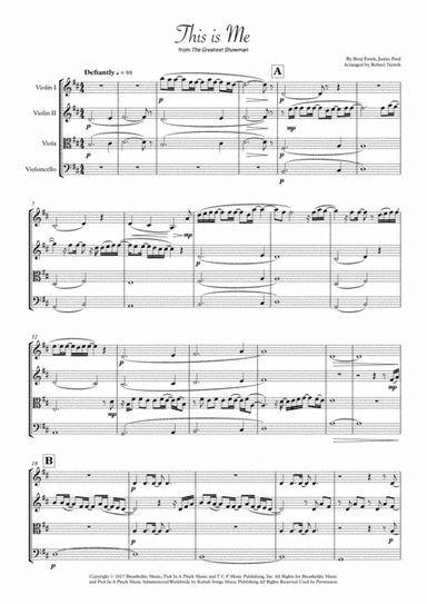 This Is Me (arr. Robert Newth)