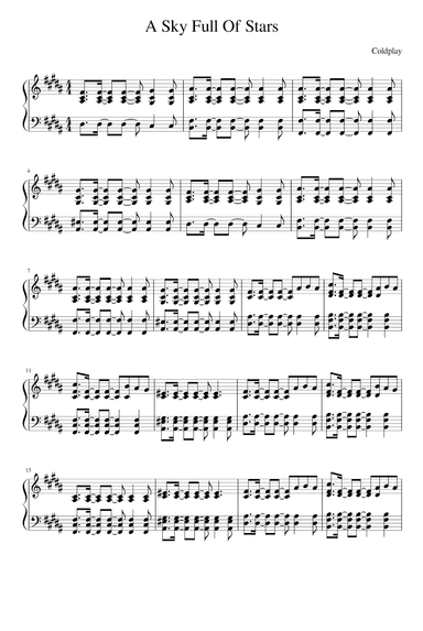 A Sky Full Of Stars (arr. Coldplay)