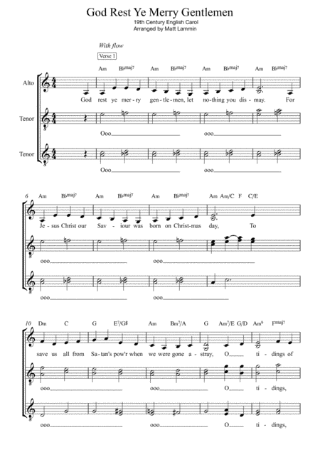 God Rest Ye Merry Gentlemen ATT (arr. Matt Lammin)