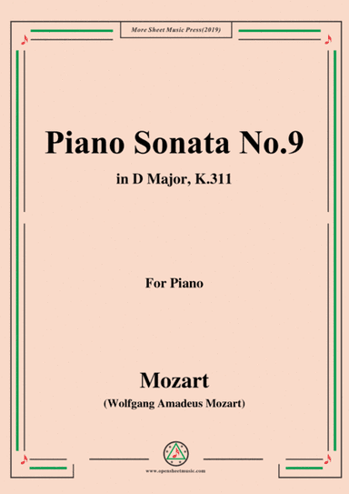 Mozart-Piano Sonata No.9 in D Major,K.311 (arr. MSM)