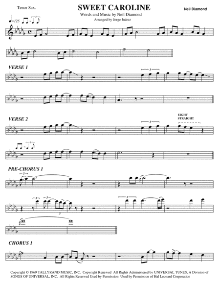 Sweet Caroline (arr. Jorge Juárez)