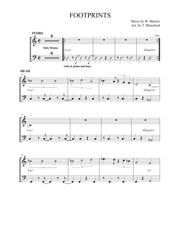 Footprints (arr. Terence Blanchard)