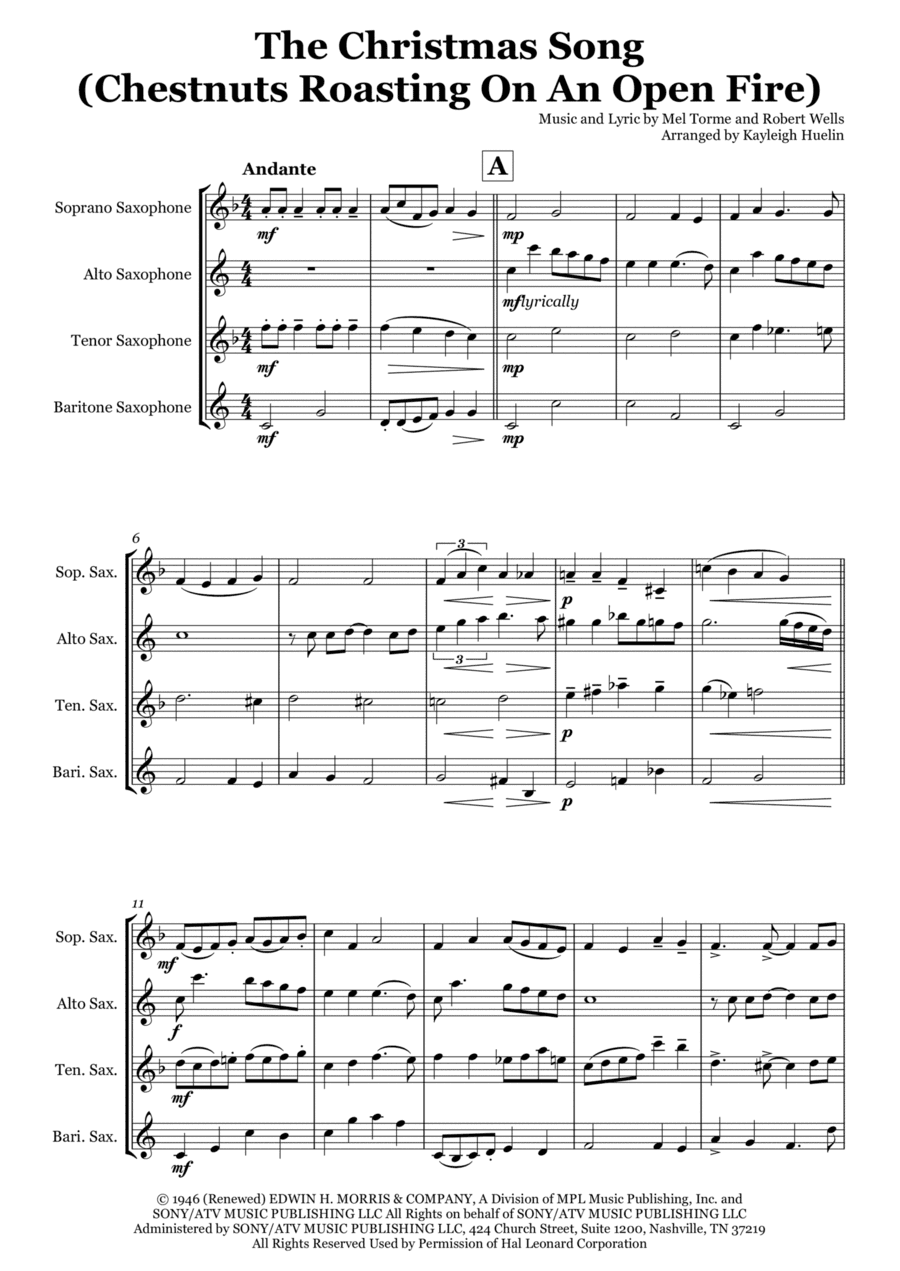 The Christmas Song (Chestnuts Roasting On An Open Fire) (arr. Kayleigh Huelin)