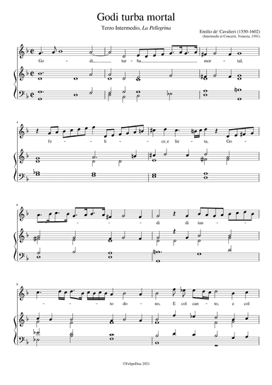 Godi turba mortal (arr. Early Music Scores)