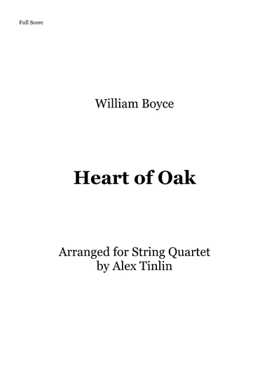 Heart of Oak (arr. Alex Tinlin)