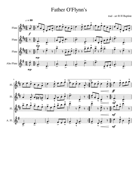 Father O'Flynn's (arr. R H Baptiste)