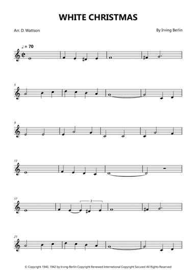 White Christmas (arr. Douglas Wattson)