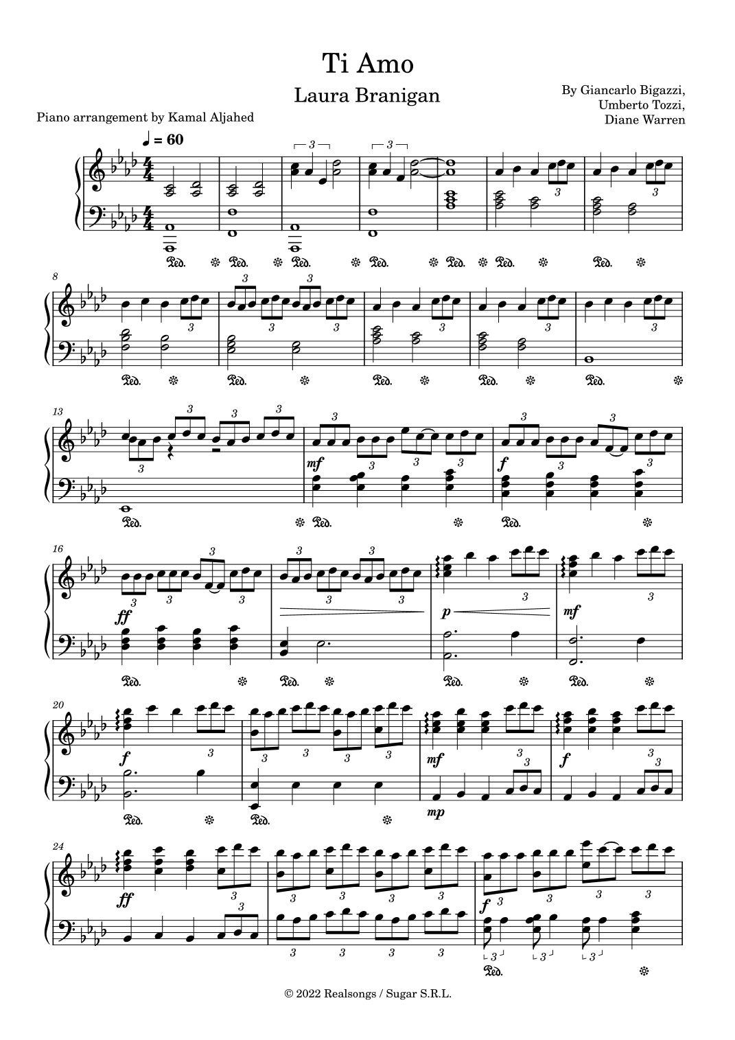 Ti Amo (arr. Kamal Aljahed)