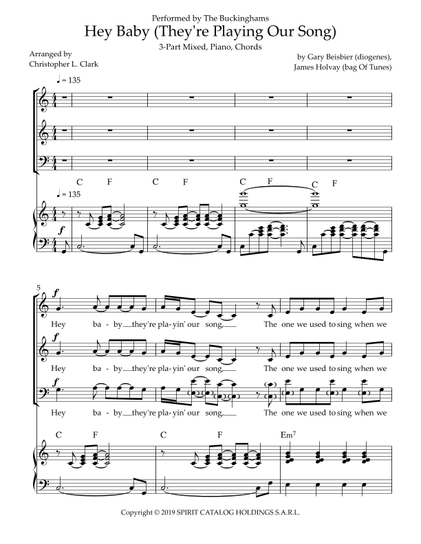 Hey Baby (arr. Christopher L Clark)