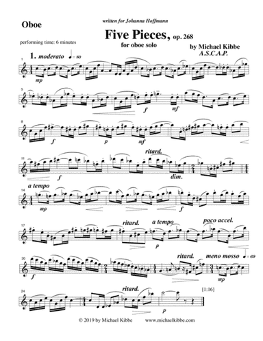 Five Pieces, opus 268