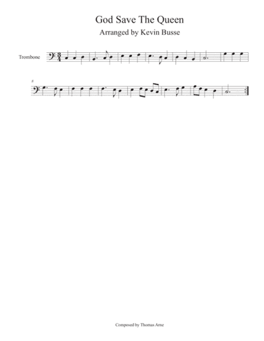 God Save The Queen - Trombone (arr. Kevin Busse)