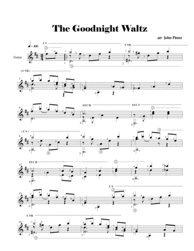 The Goodnight Waltz (arr. John Pinno)