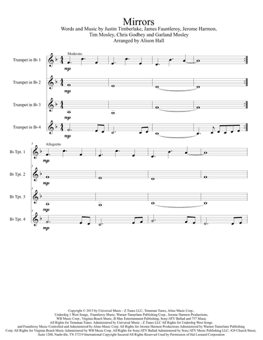 Mirrors (arr. Alison Hall)