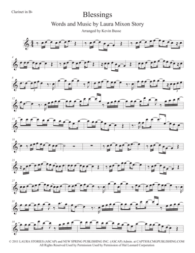 Blessings (arr. Kevin Busse)