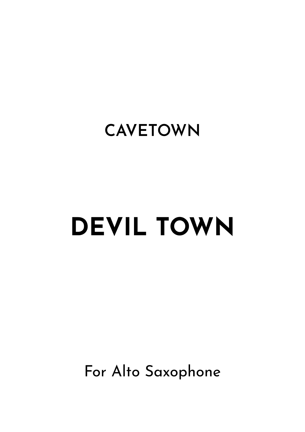 Devil Town (arr. Jireh J.)