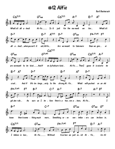 Alfie (arr. John Fries)