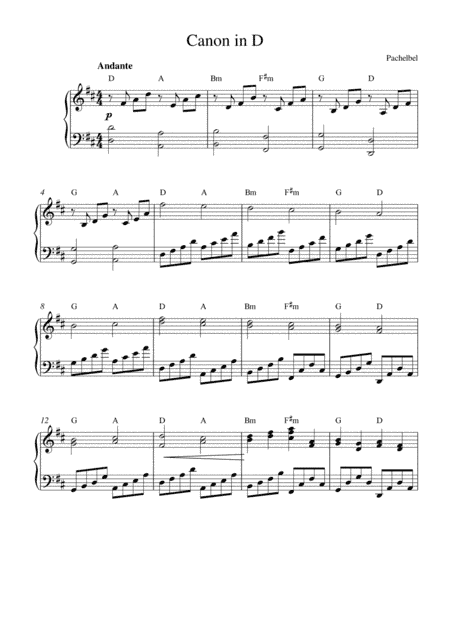 Canon in D (arr. Kaiserin Rebecca)