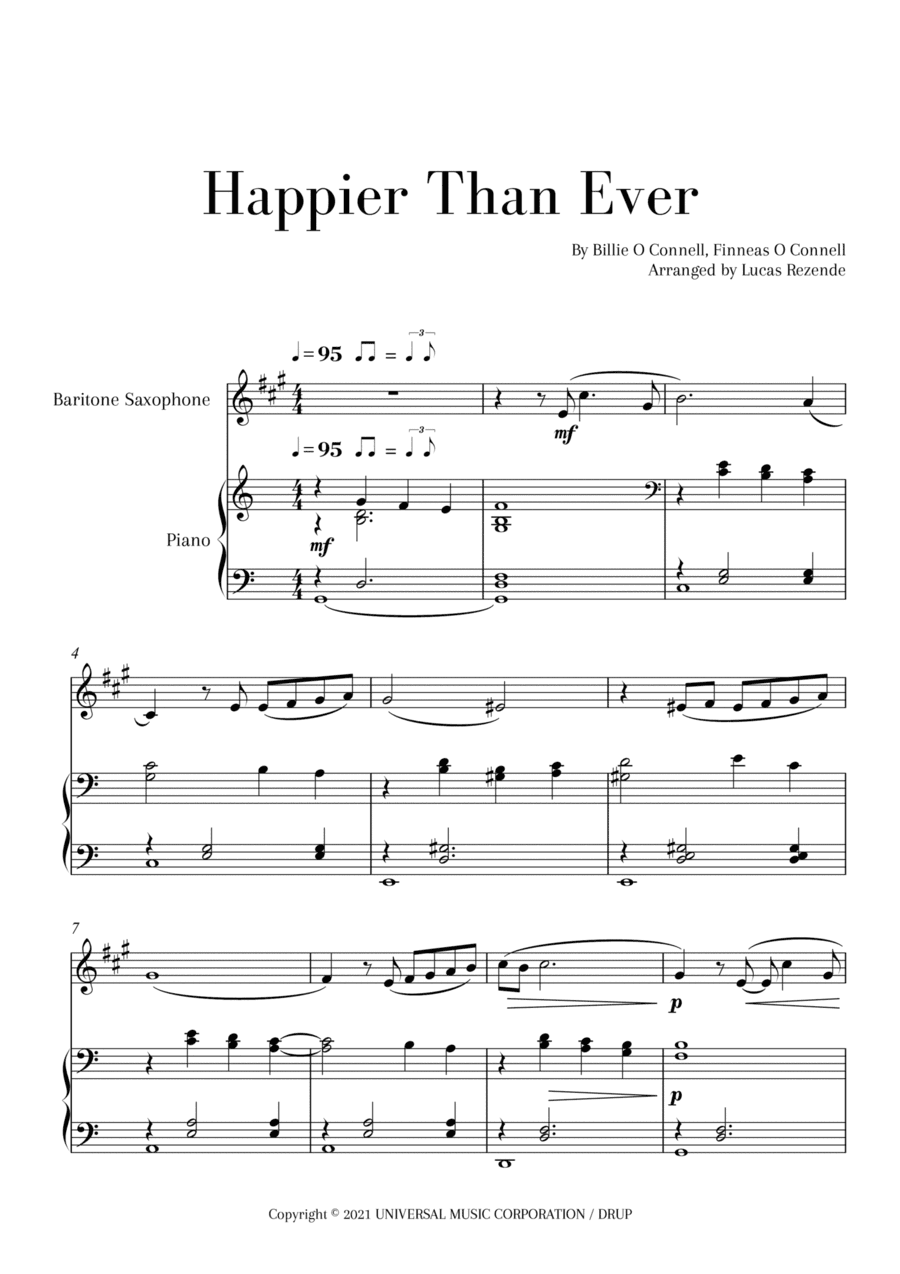 Happier Than Ever (arr. Lucas Rezende)