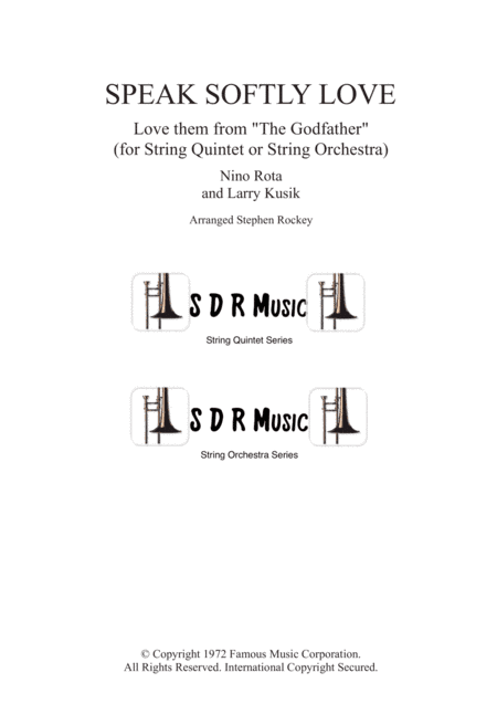 Speak Softly Love (arr. Stephen Rockey)