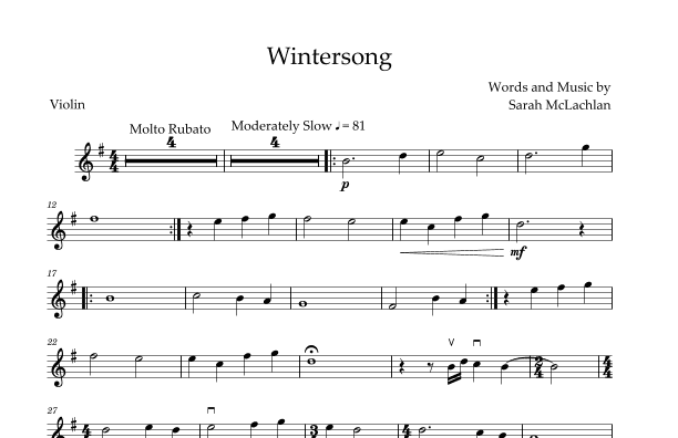 Wintersong (arr. David Lartey)