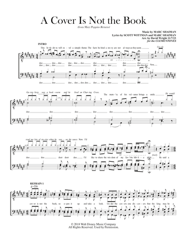A Cover Is Not The Book (arr. David Wright)