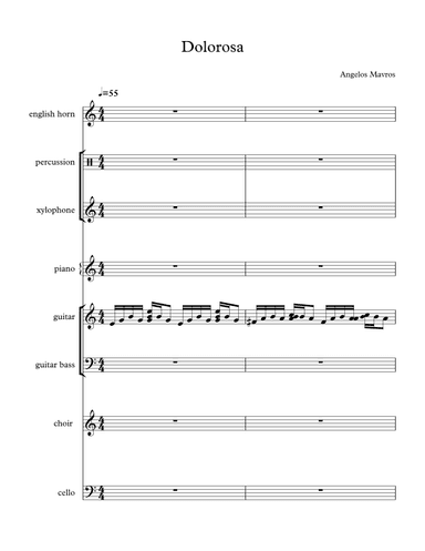 Dolorosa - Score Only