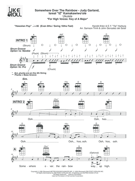 Over The Rainbow (from The Wizard Of Oz) (arr. Samson Trinh & John Gonzalez del Solar)