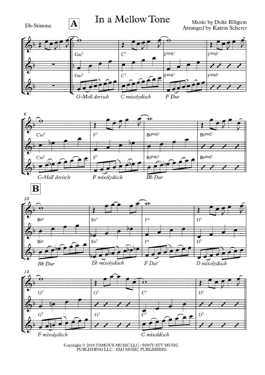 In A Mellow Tone (arr. Katrin Scherer)