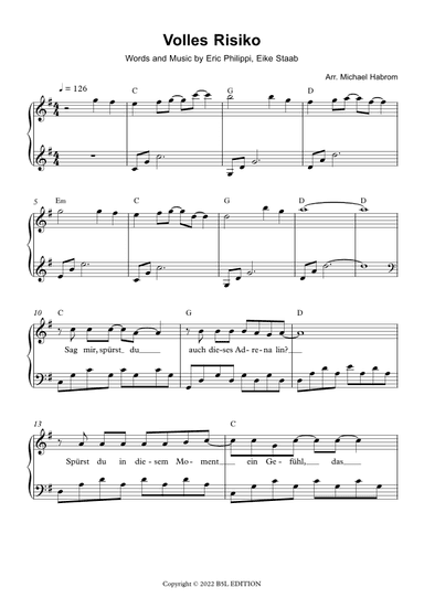 Volles Risiko (arr. Michael Habrom)