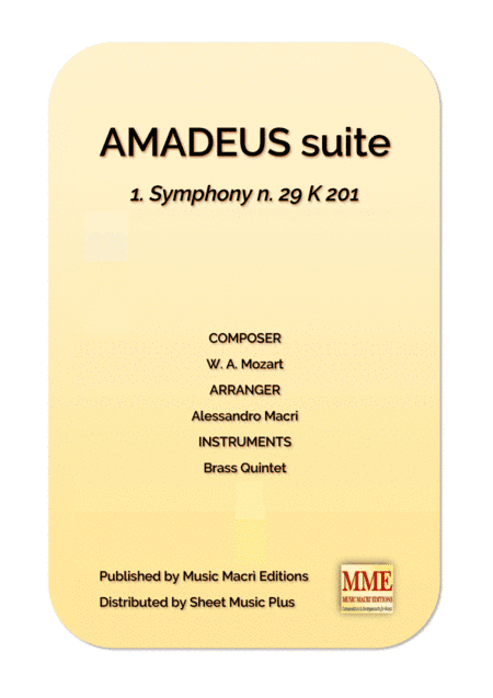 AMADEUS suite - 1. Symphony n. 29 (arr. Alessandro Macrì)