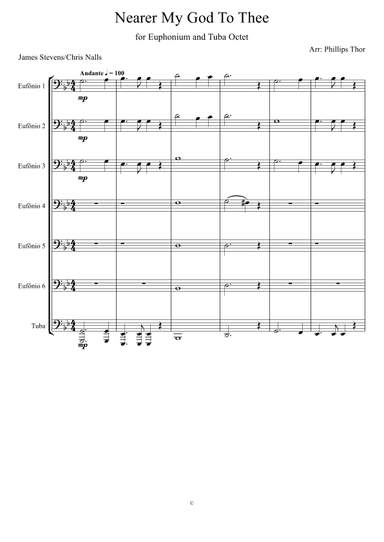 Nearer My God To Thee - Euphonium and Tuba Ensemble