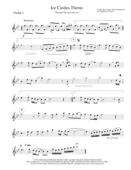 Theme From Ice Castles (through The Eyes Of Love) (arr. Stephen M. Taylor)