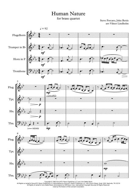 Human Nature (arr. Viktor Lindholm)
