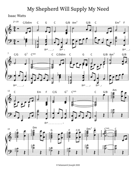 My Shepherd Will Supply My Need (arr. Selamawit Joseph)